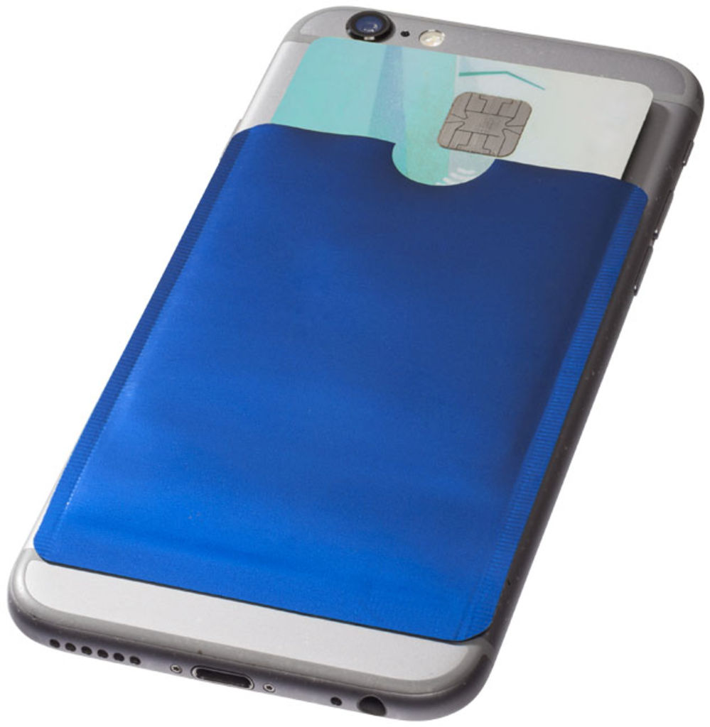 Бумажник для карт с RFID-чипом для смартфона, цвет ярко-синий