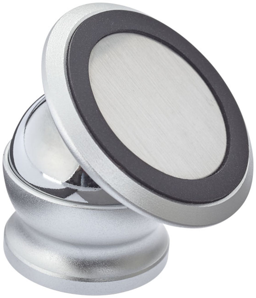 Поворотний магнітний тримач телефону Mount, колір срібний