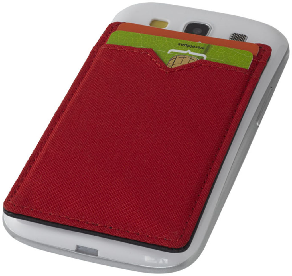 Бумажник RFID с двумя отделениями, цвет красный