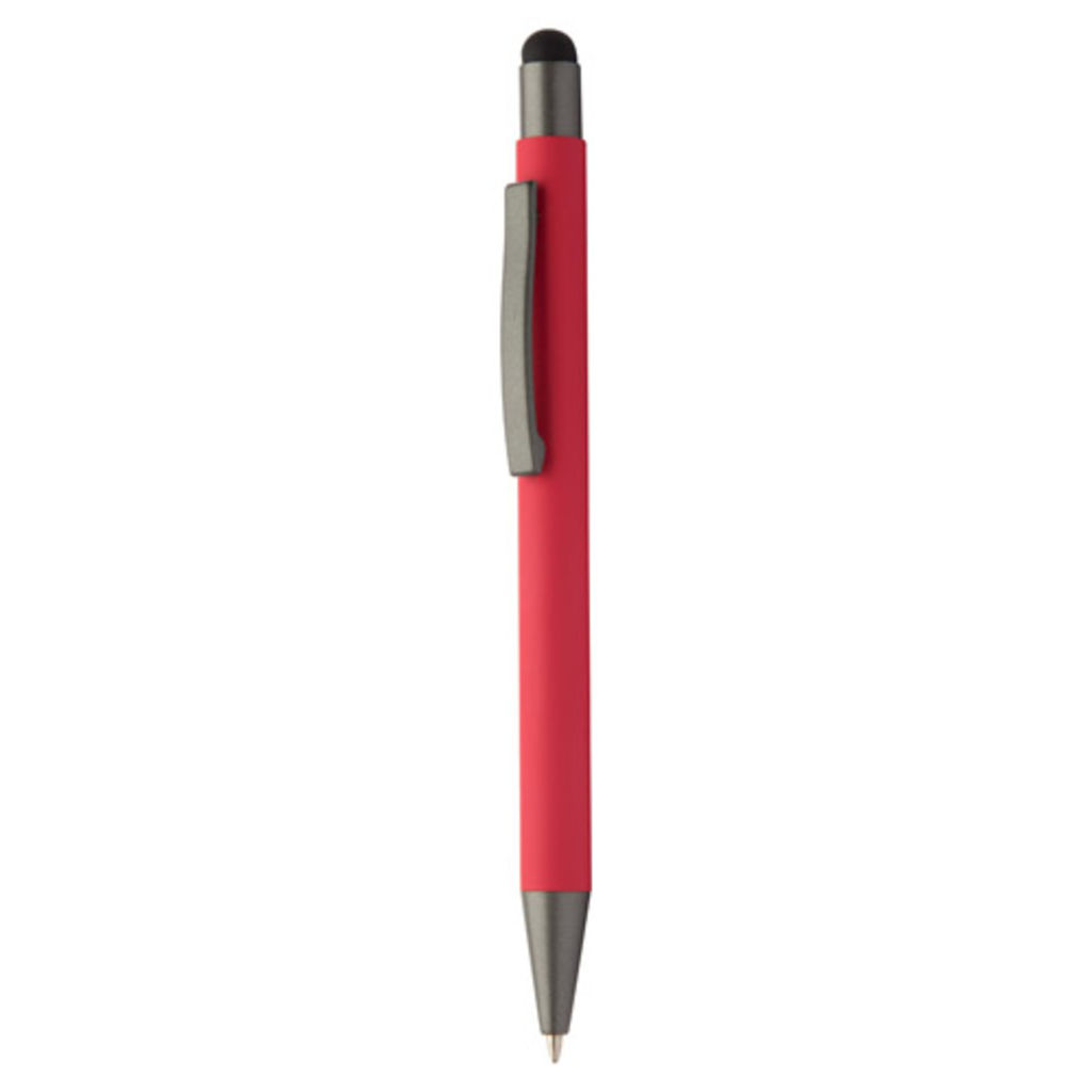 Ручка-стилус кулькова Hevea, колір червоний