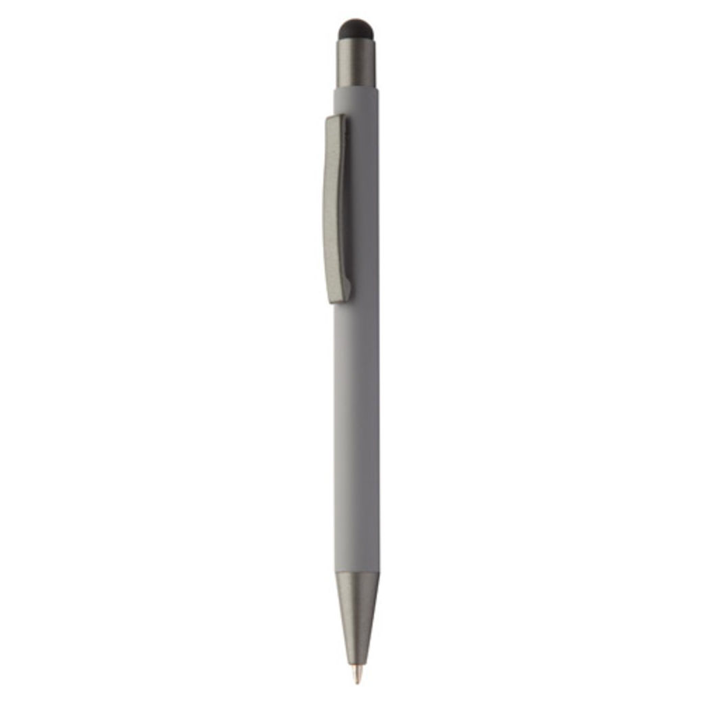 Ручка-стилус кулькова Hevea, колір темно-сірий