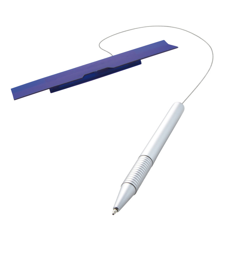 Ручка шариковая CATENA, цвет серебристый, синий