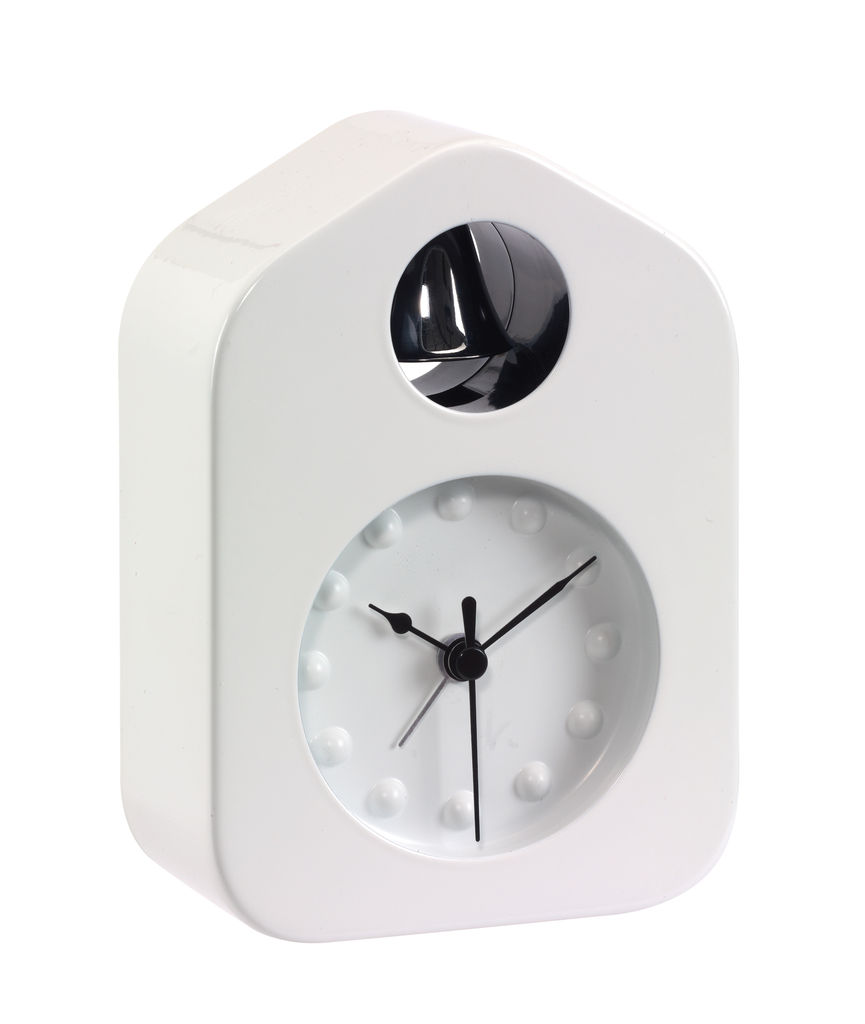 Годинник настільний BELL, колір білий
