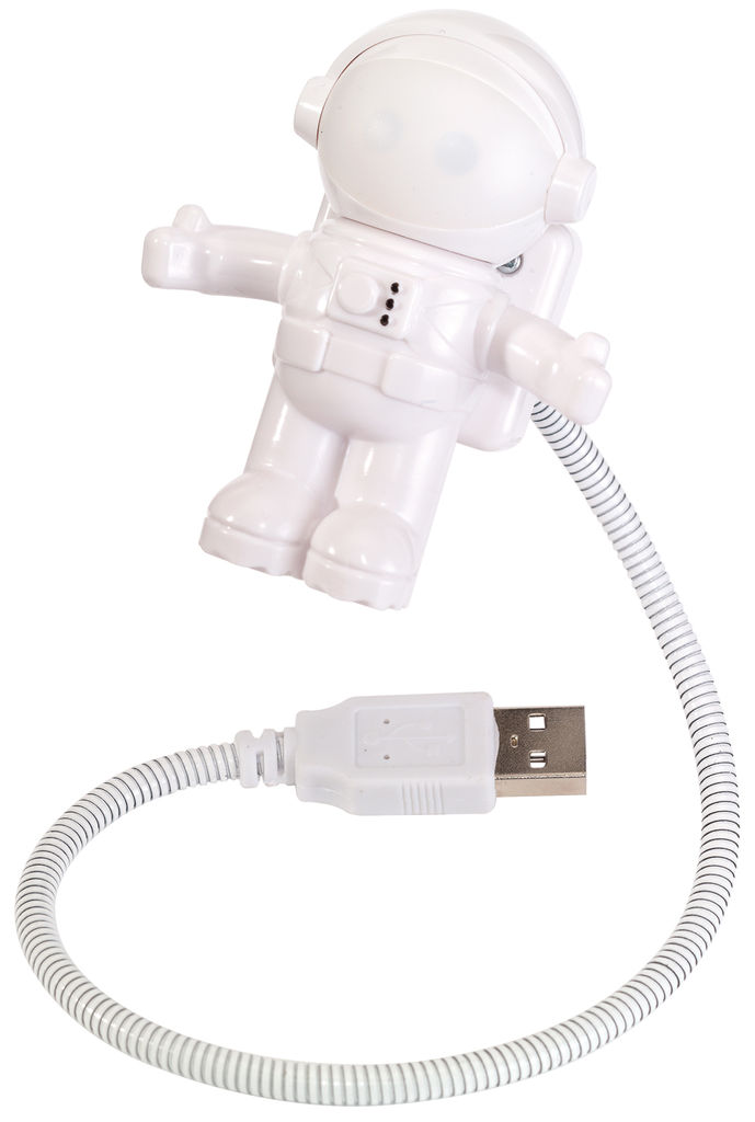Ліхтарик USB ASTRONAUT:, колір білий