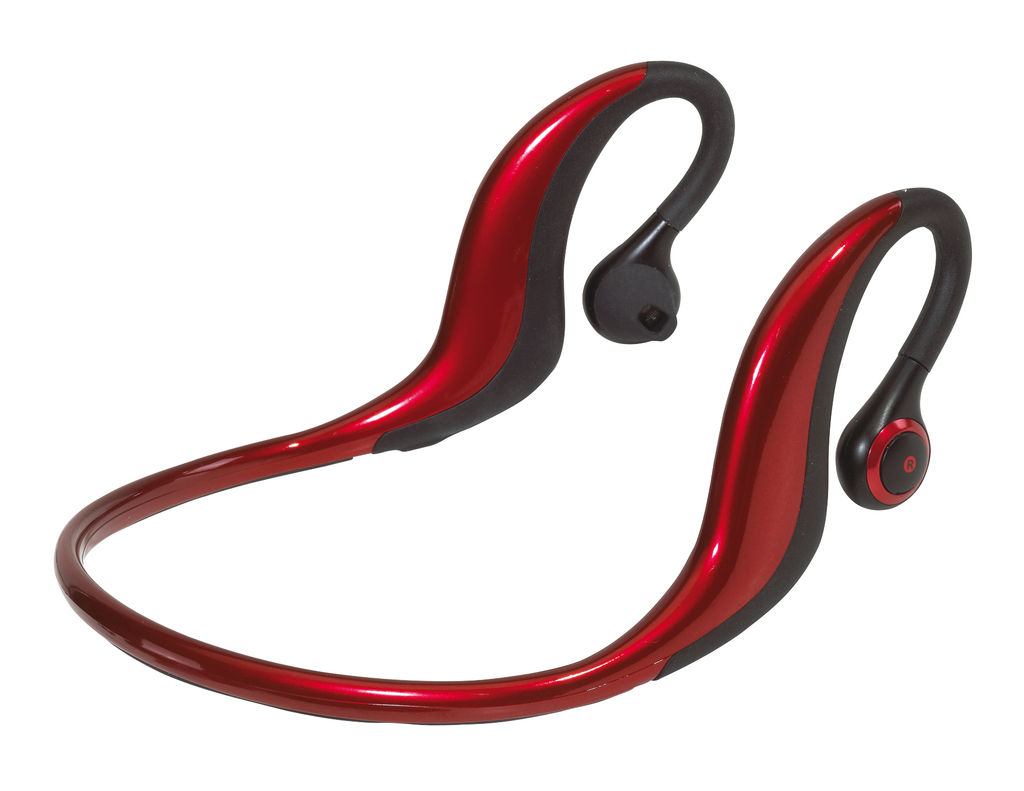 Навушники Вluetooth FREESPORT, колір червоний, чорний