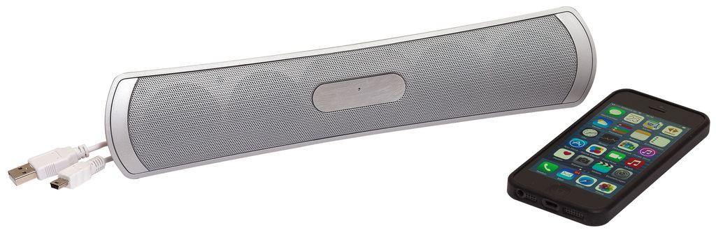 Динамік Bluetooth AUDIOMAX:, колір сріблястий