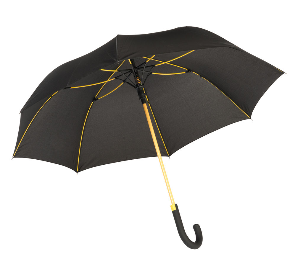 Зонт-автомат CANCAN, цвет чёрный, жёлтый