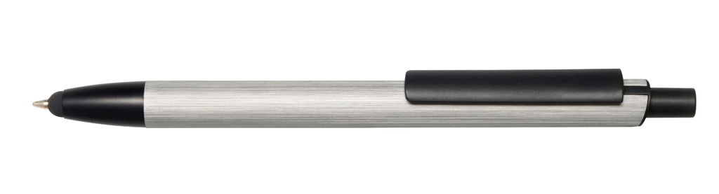 Ручка GENEVA, колір сріблястий, чорний