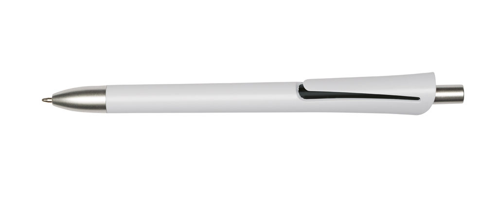 Ручка шариковая OREGON, цвет белый, чёрный