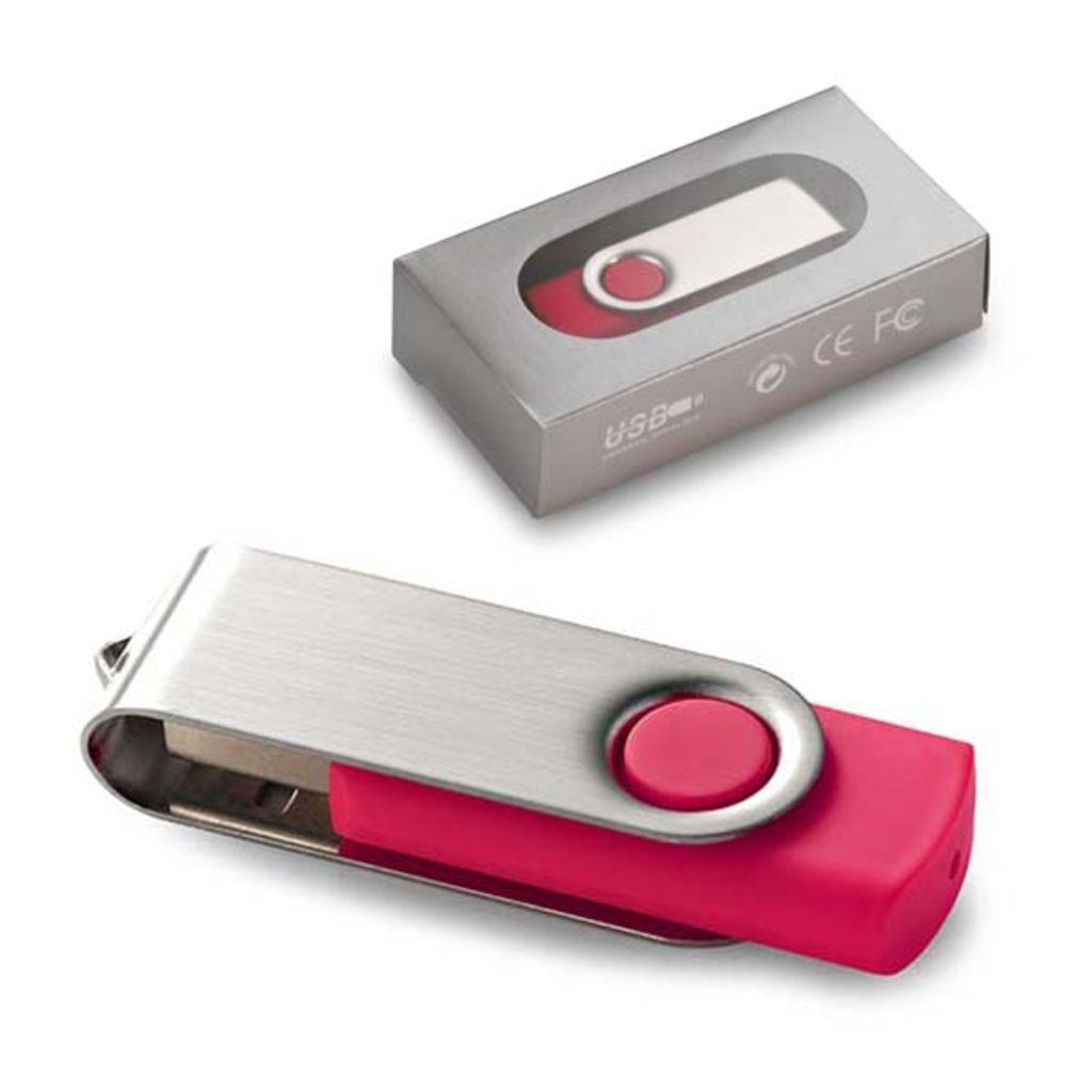Флешка 4GB, колір рожевий - 97531.11_4GB- Фото №2
