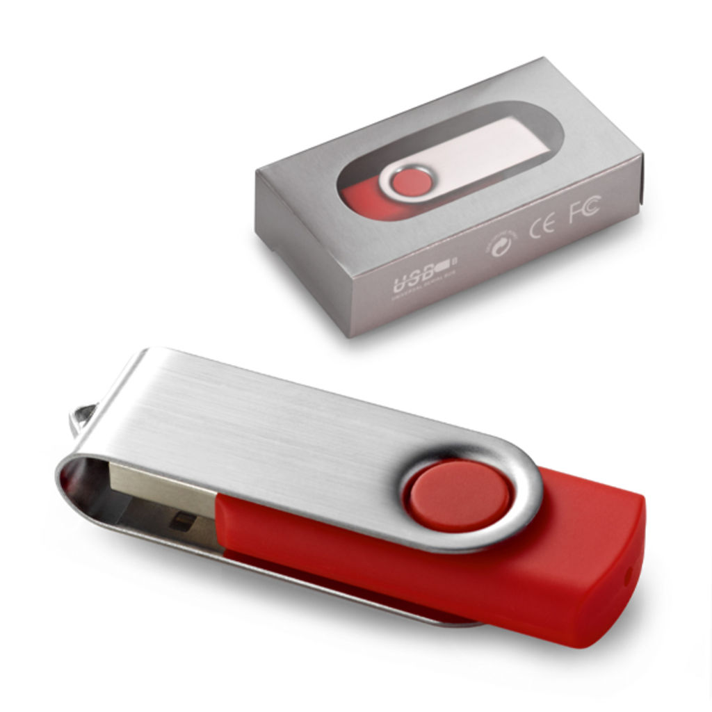 Флешка 2GB, колір червоний - 97531.05_2GB- Фото №2
