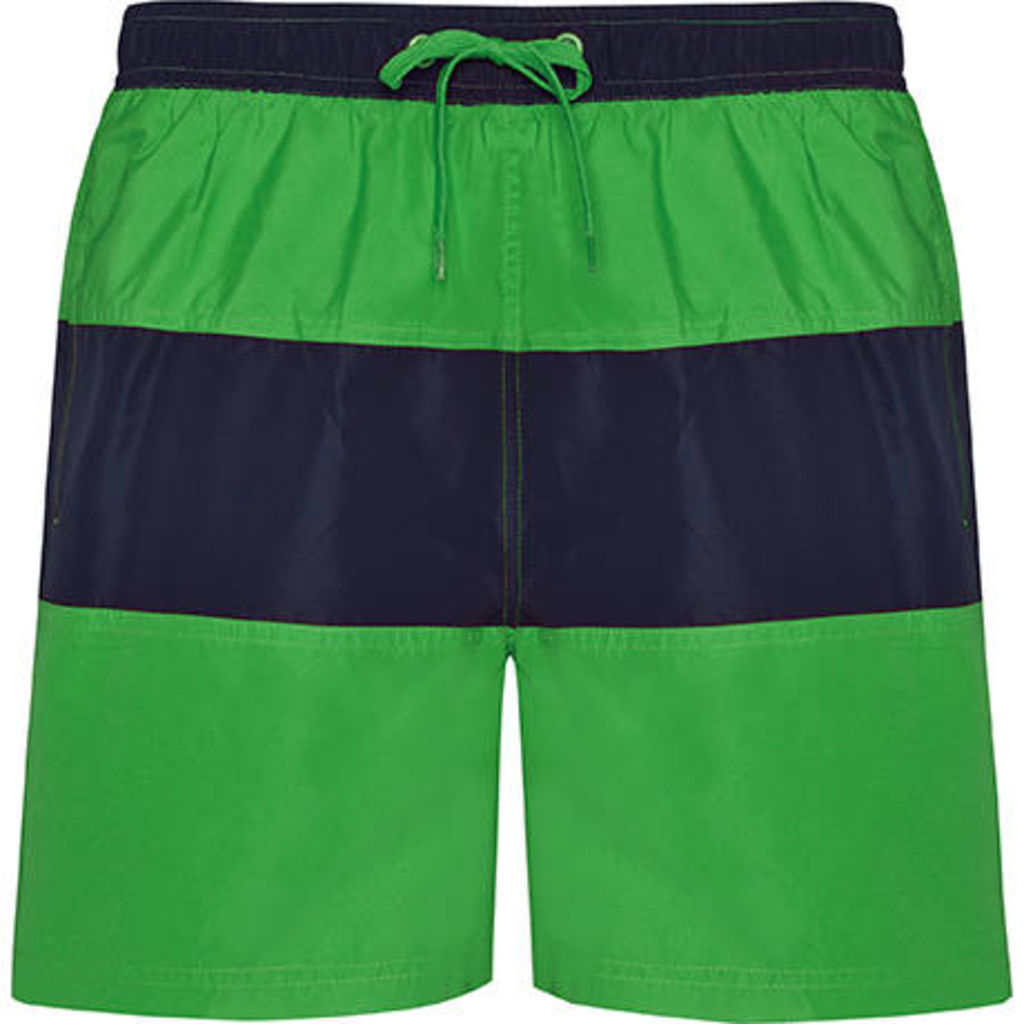 Плавки с регулируемыми завязками, цвет ярко-зеленый, темно-синий  размер XL