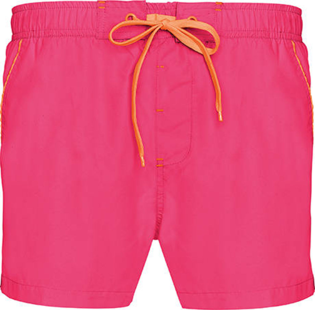 Короткий купальник, колір флюорісцентний рожевий, флюорісцентний помаранчевий  розмір S