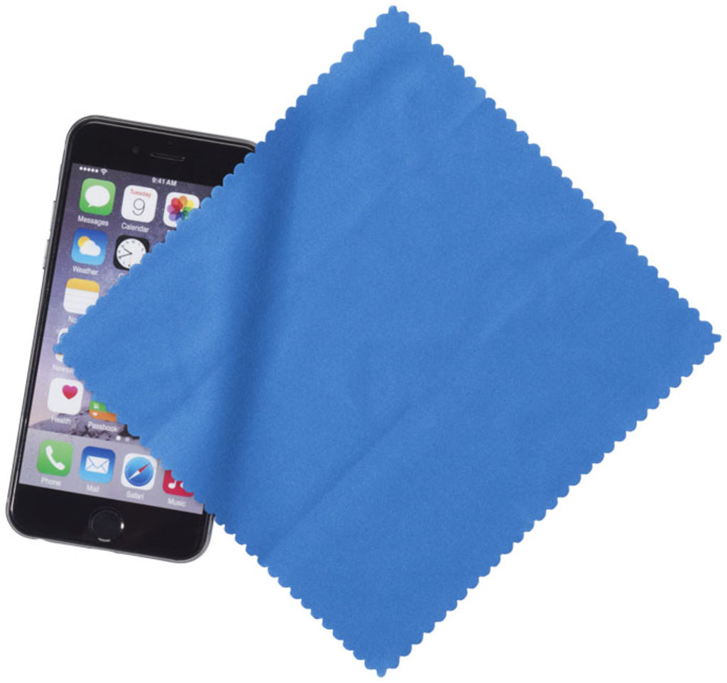 Тканина з мікроволокна для чищення поверхонь з чохлом, колір синій