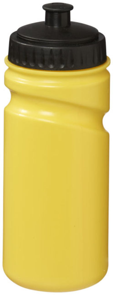 Бутылка спортивная Easy Squeezy, цвет желтый, сплошной черный