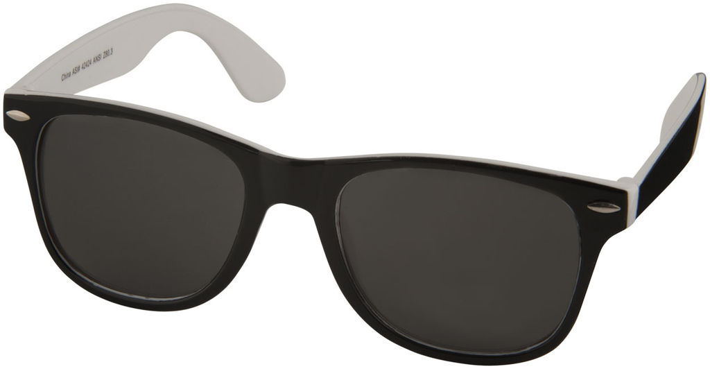 Солнцезащитные очки Sun Ray, цвет белый, сплошной черный