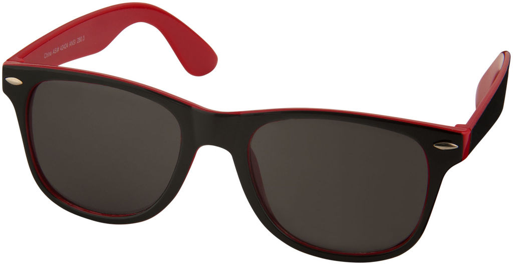 Солнцезащитные очки Sun Ray, цвет красный, сплошной черный