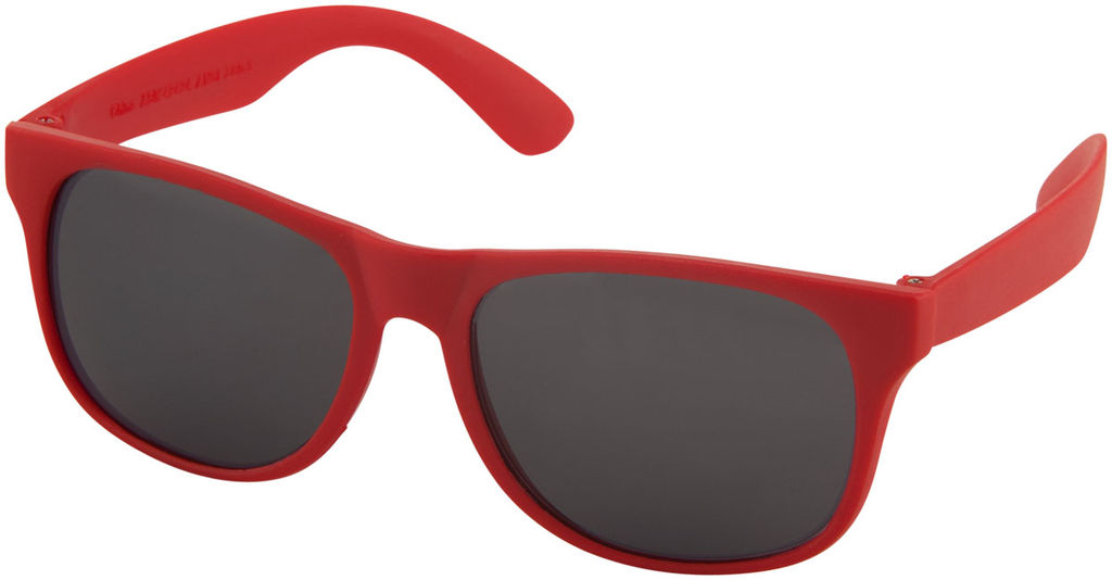 Солнцезащитные очки Retro - сплошные, цвет красный