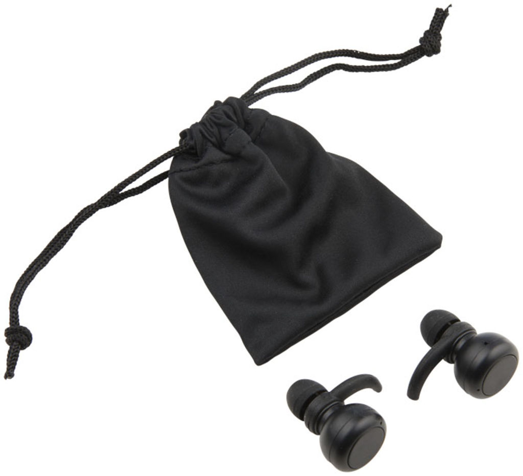 Бездротові навушники Aaryn True, колір суцільний чорний