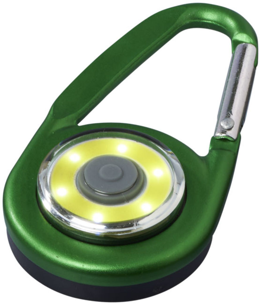 Ліхтарик з карабіном The Eye, колір зелений