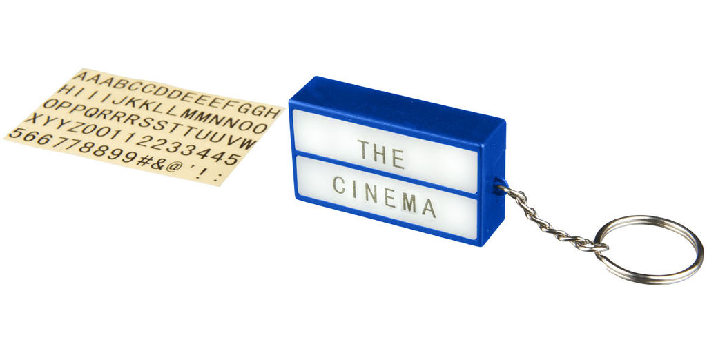 Брелок - фонарик Cinema, цвет ярко-синий