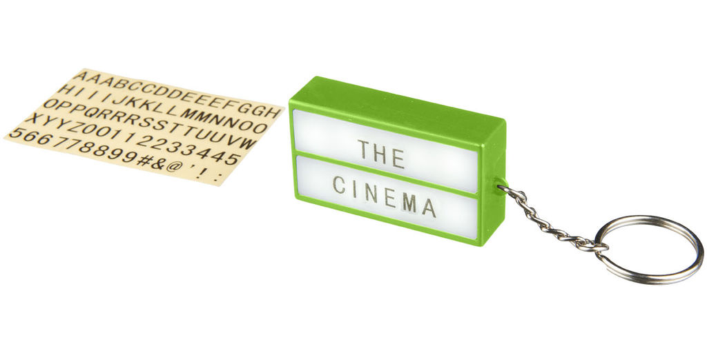 Брелок - ліхтарик Cinema, колір лайм