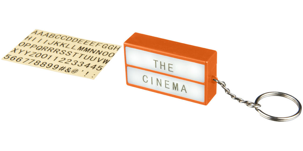 Брелок - фонарик Cinema, цвет оранжевый