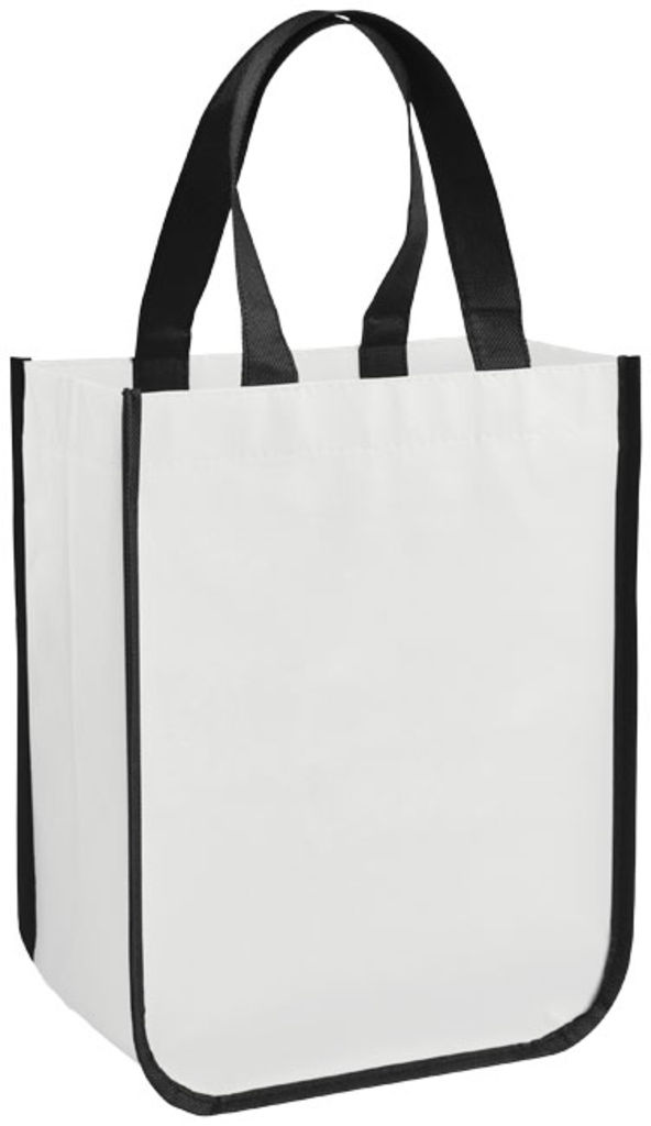 Маленькая ламинированная сумка для покупок, цвет белый