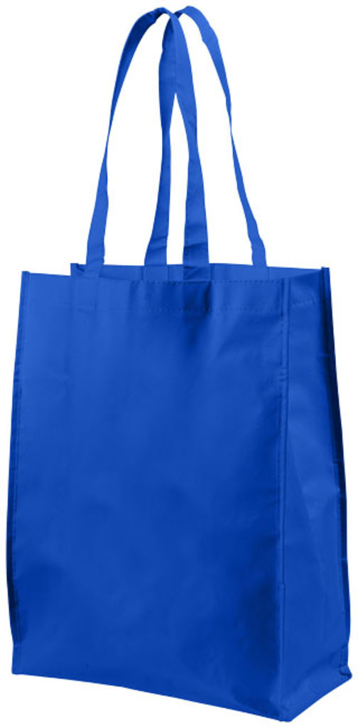 Ламінована сумка для покупок середнього розміру, колір яскраво-синій