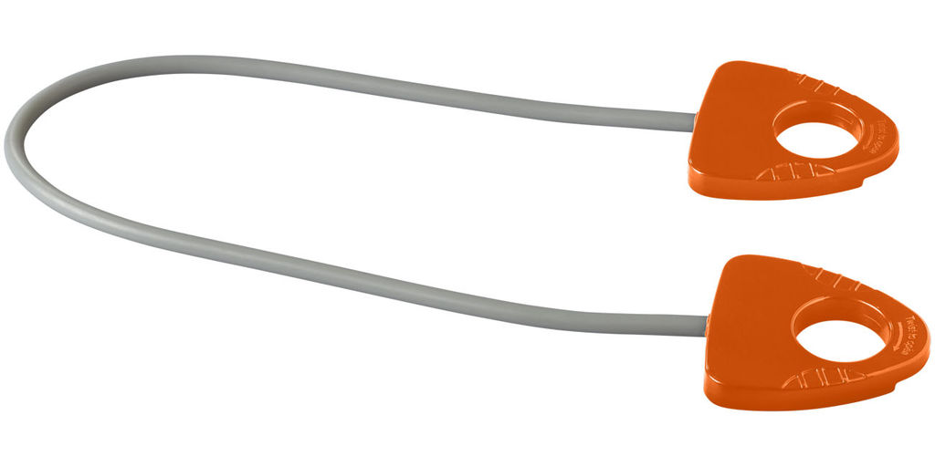 Резинка для занятий йогой Dolphin с ручкой, цвет оранжевый
