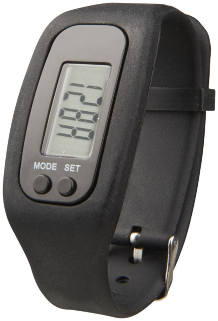 Смарт годинник з крокоміром Get-Fit, колір суцільний чорний