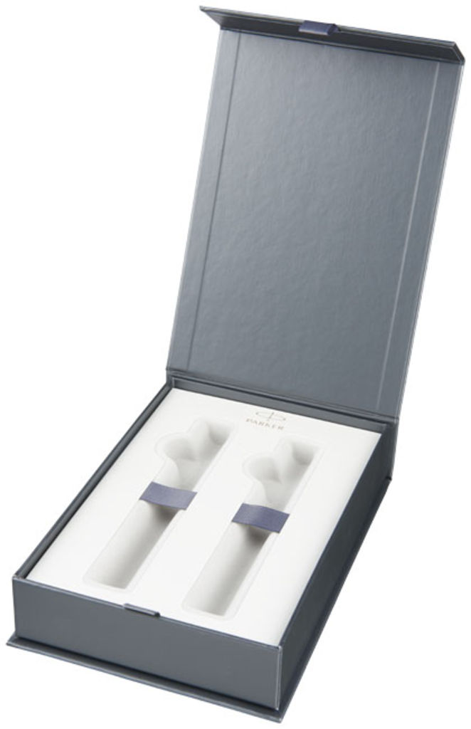 Коробка подарункова DUO PEN, колір сірий