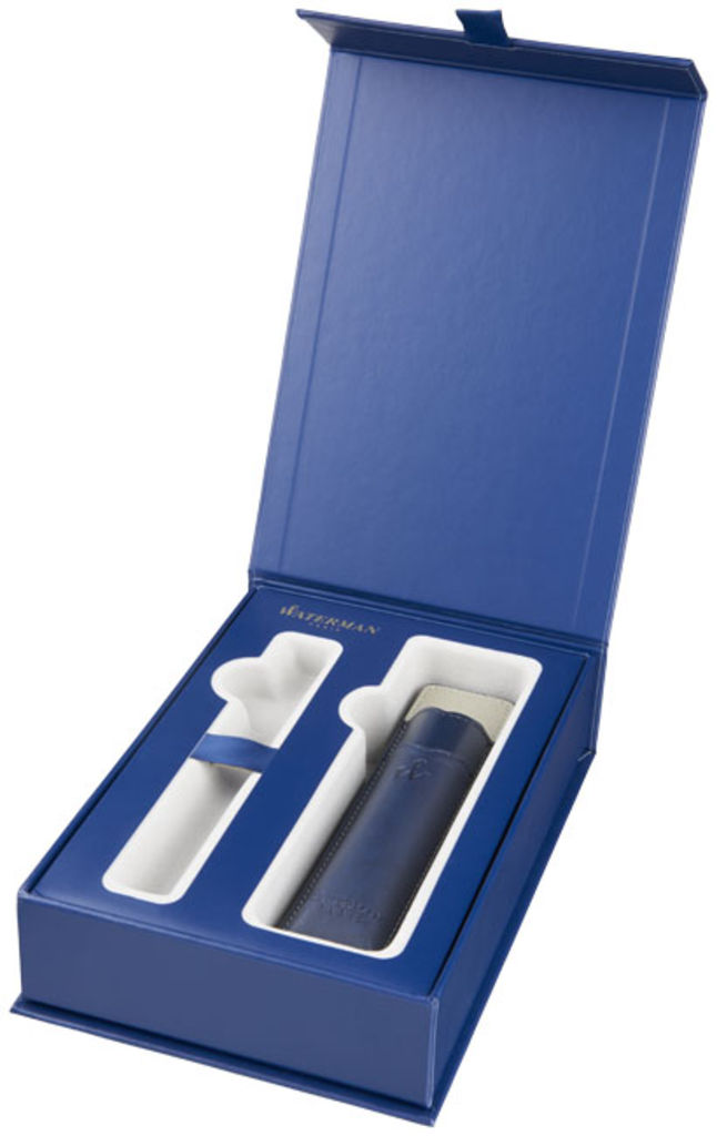 Подарункова коробка з чохлом для ручки, колір синій