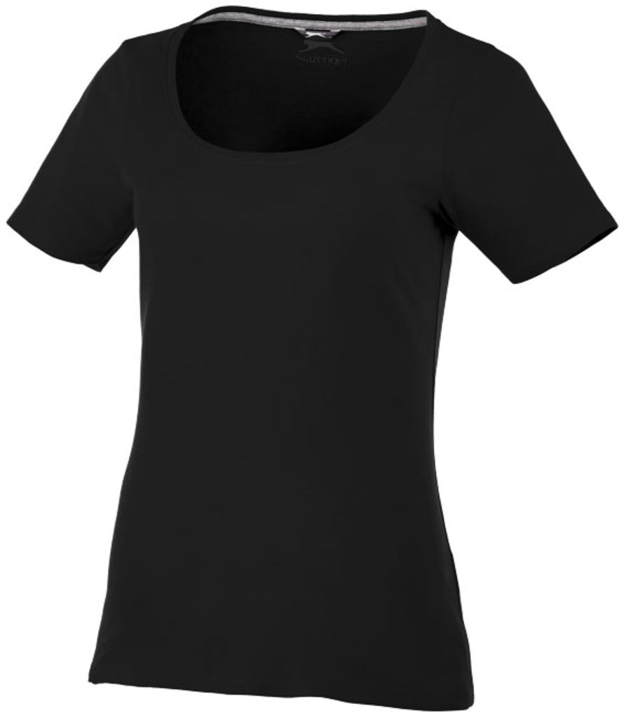 Жіноча футболка з короткими рукавами Bosey, колір суцільний чорний  розмір XL