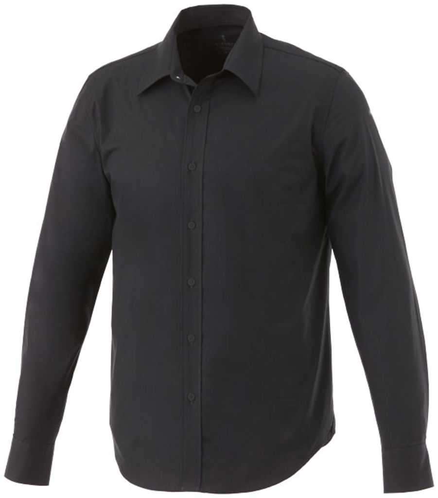 Сорочка з довгими рукавами Hamell, колір суцільний чорний  розмір XL