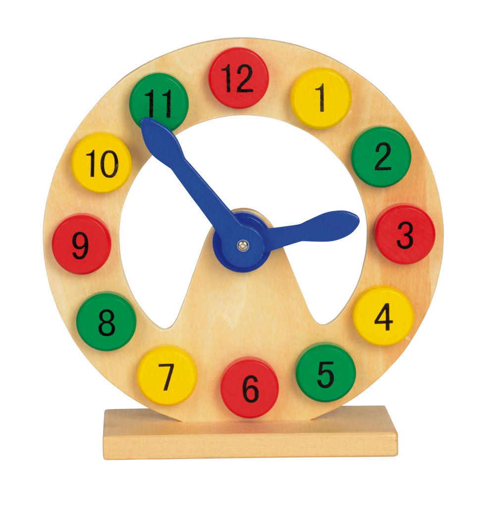 Часы для обучения и игр COLOURED TIME, цвет разноцветный