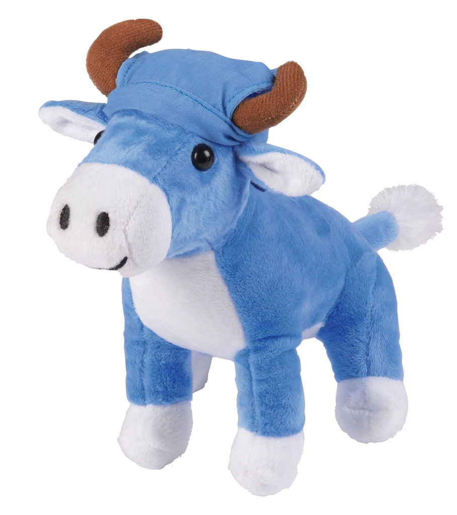 Плюшевая корова EDITA, цвет синий
