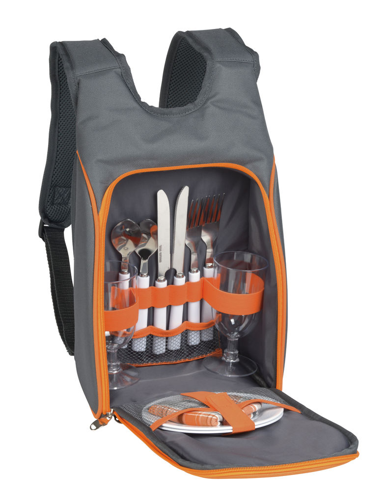 Рюкзак для пикника SMART TRIP, цвет серый, оранжевый