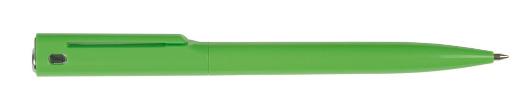 Ручка кулькова VERMONT, колір зелений, сріблястий