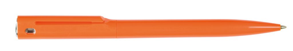 Ручка кулькова VERMONT, колір сріблястий, помаранчевий