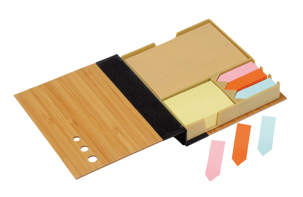 Набір стікерів BAMBOO NOTE, колір коричневий - 56-1103271- Фото №2
