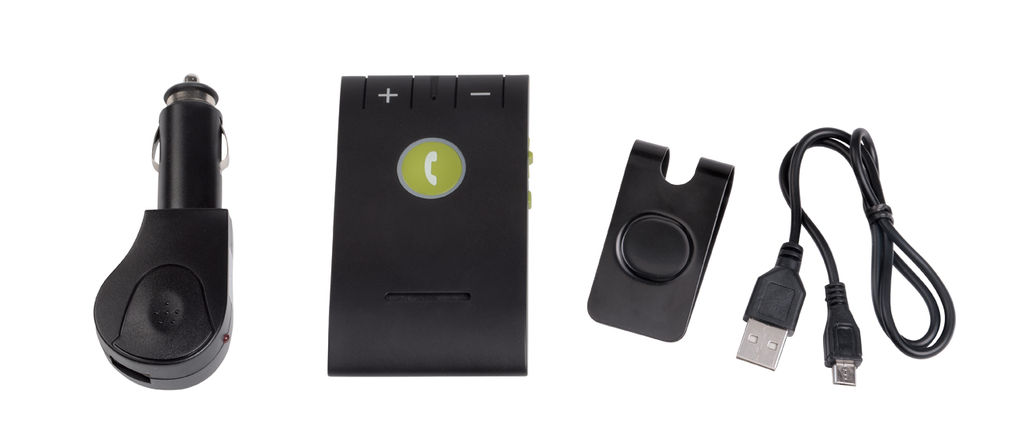 Пристрій гучного зв'язку Bluetooth FREE DRIVE, колір чорний