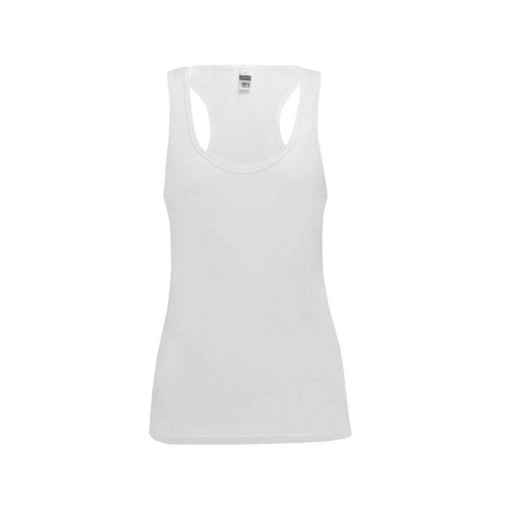 TIRANA. Женская футболка безрукавка, цвет белый  размер L