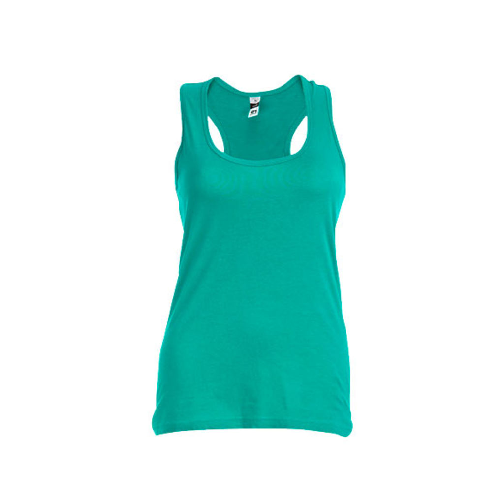 TIRANA. Женская футболка безрукавка, цвет бирюзовый  размер S