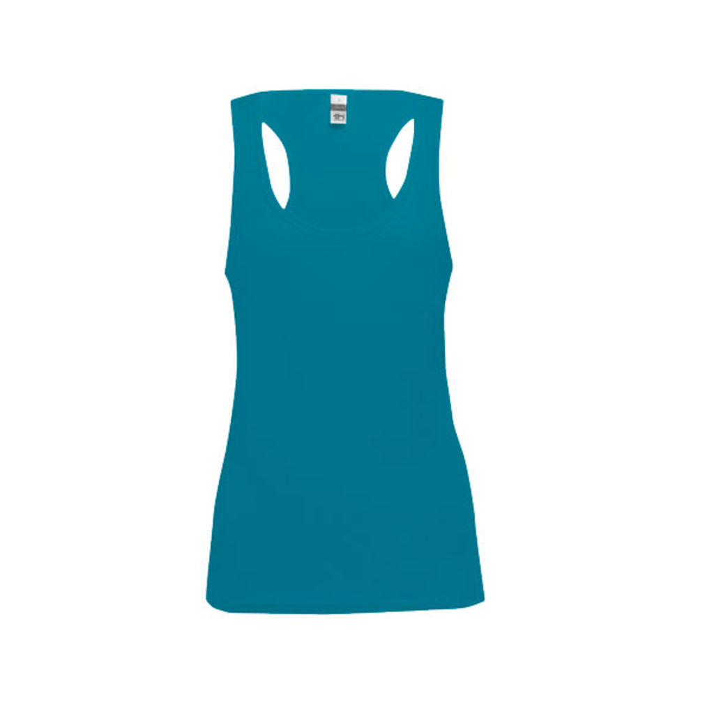 TIRANA. Женская футболка безрукавка, цвет бирюзовый  размер L