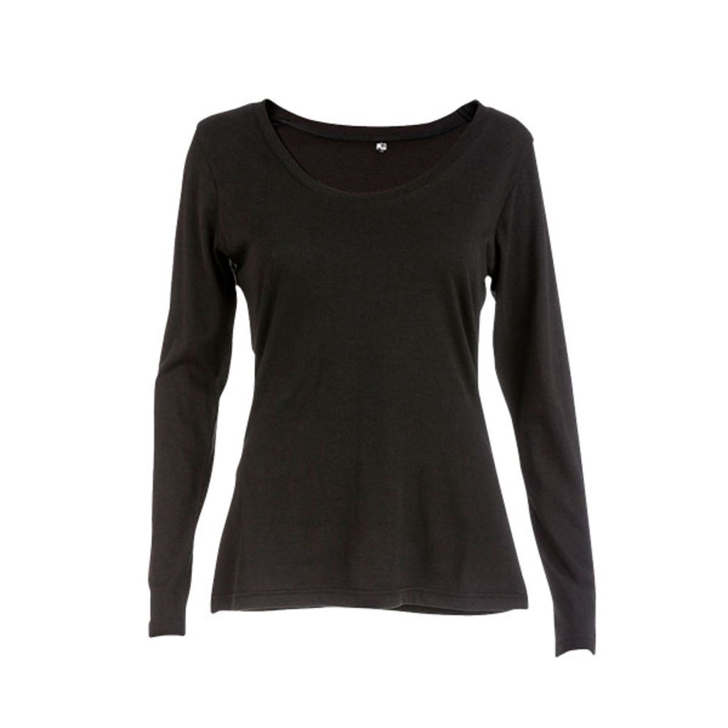 BUCHAREST WOMEN. Женская футболка с длинным рукавом, цвет черный  размер XL