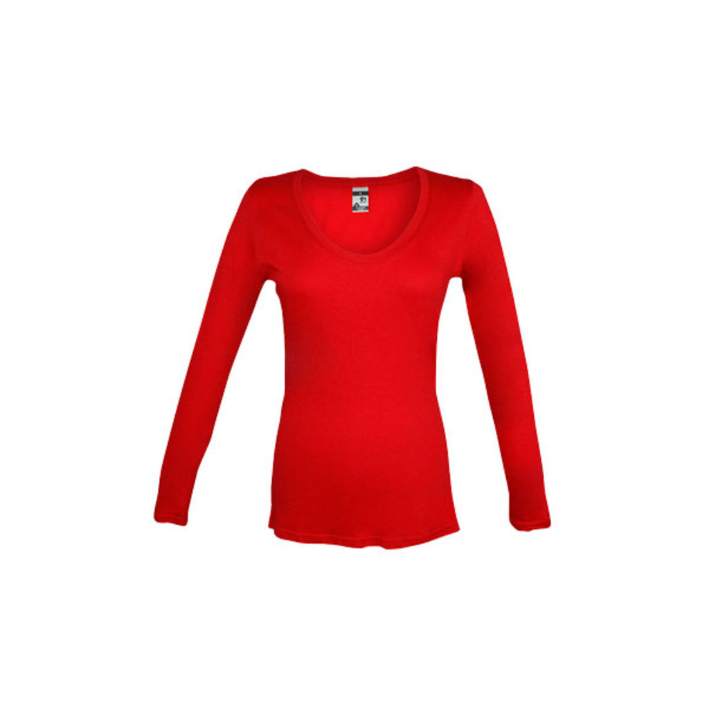 BUCHAREST WOMEN. Женская футболка с длинным рукавом, цвет красный  размер L