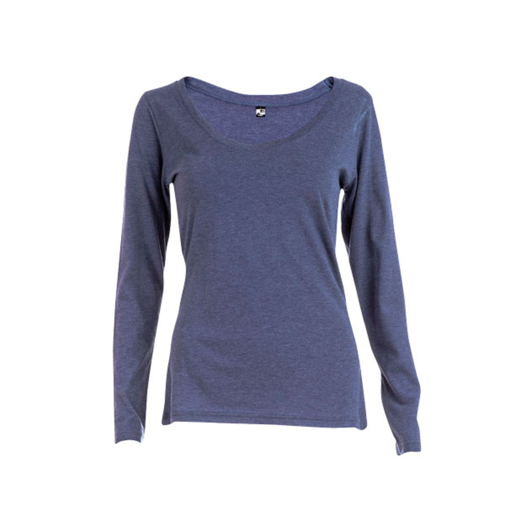 BUCHAREST WOMEN. Женская футболка с длинным рукавом, цвет матовый синий  размер XL