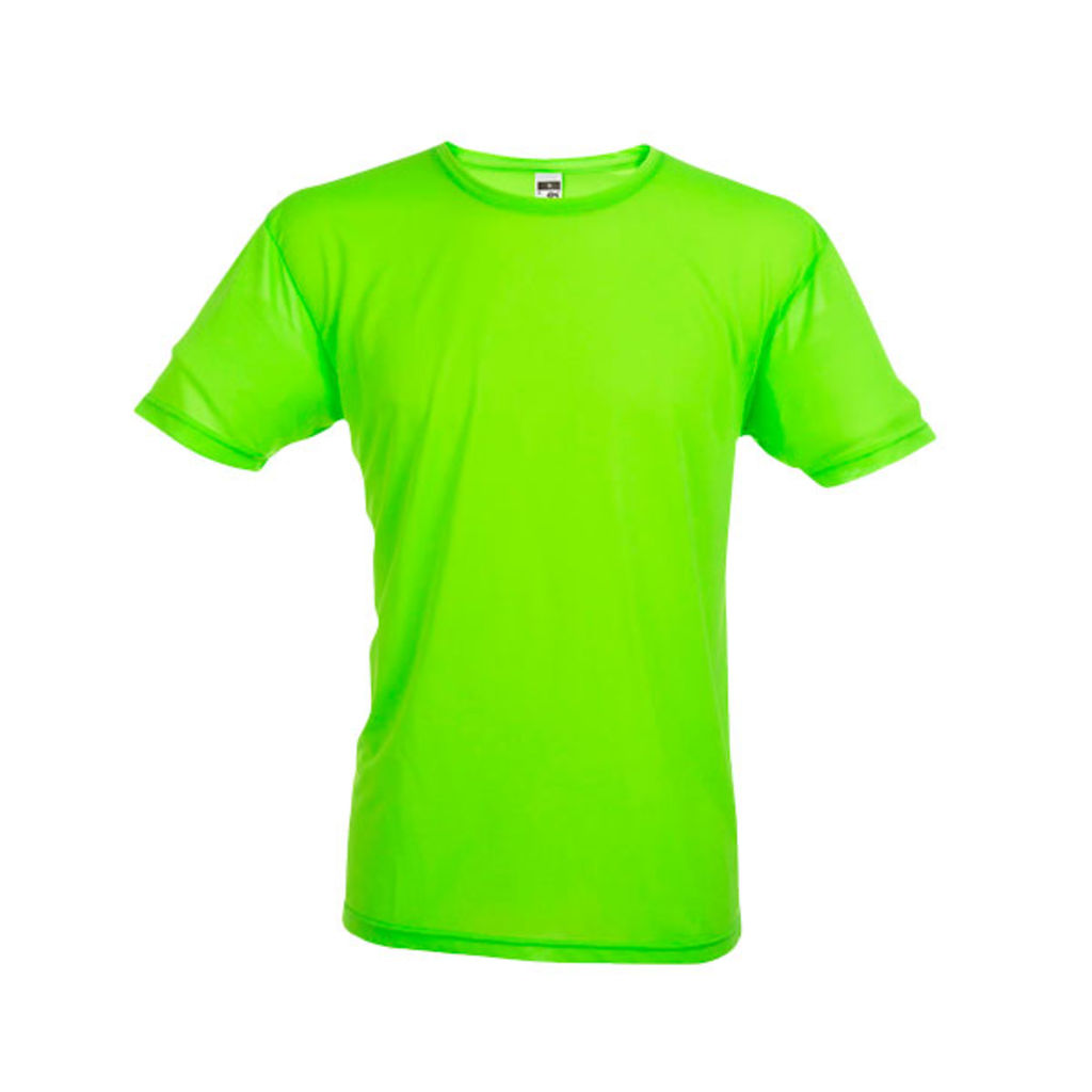 NICOSIA. Мужская техническая футболка, цвет зеленый неоновый  размер S