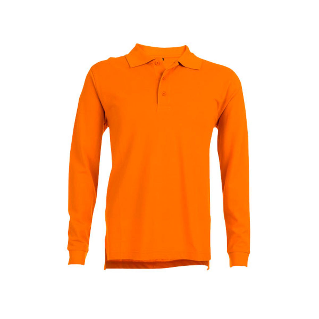 BERN. Мужское поло с длинным рукавом, цвет оранжевый  размер 3XL